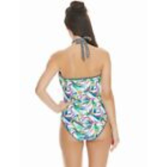 FREYA TROPICOOL UNDERWIRE 30G HIGH HALTERNECK SWIMSUIT MULTI COLOR - Picture 3 of 4